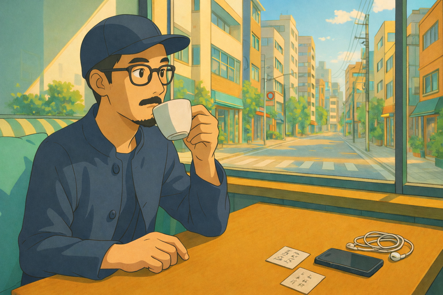 Modern workspace illustration